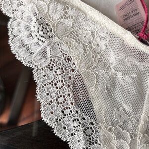 Stella McCartney Cream Lace Bikini Panty